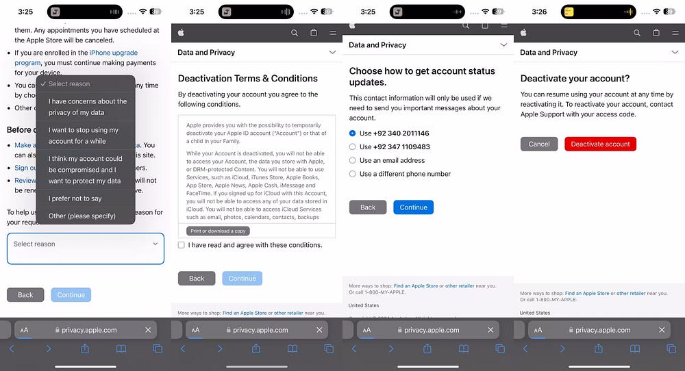 صورة لـ كيفية حذف أو إلغاء تنشيط حسابك على Apple بأمان | 1jqv_OehVBi_V_B9cEGxyYA-DzTechs