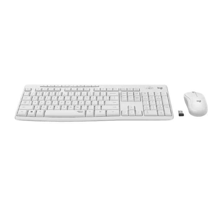 صورة لـ أفضل لوحات المفاتيح الهادئة لعام 2024 للكتابة السلسة | logitech-mk295-white.avif_