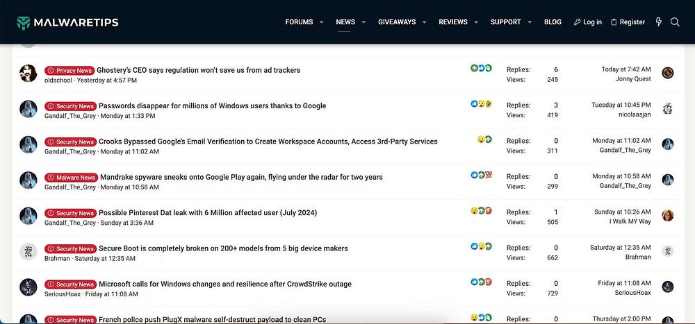 صورة لـ أفضل مواقع الويب لمُتابعة أخبار الأمان السيبراني والمُستجدات التقنية | 1-6ZBOKKCn6ZcQ1_NFckT9w-DzTechs