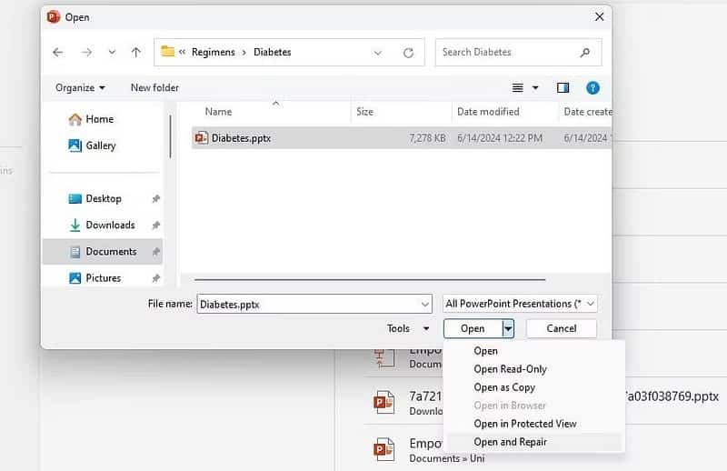 صورة لـ حل مشكلة ظهور خطأ في قراءة محتوى العرض التقديمي على PowerPoint | 1DMGuWDsLg9pjDPk2_wS7zQ-DzTechs