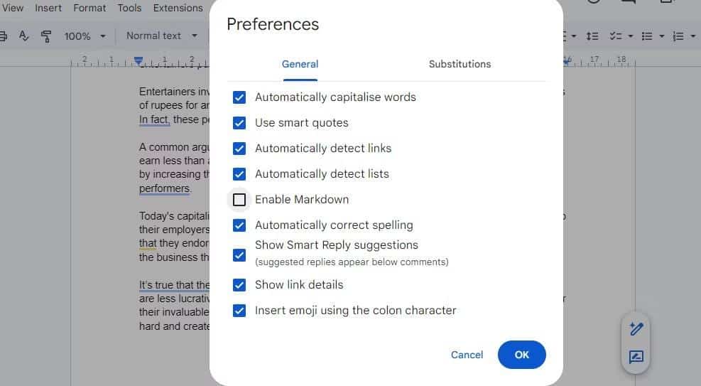 صورة لـ تعلم كتابة مُستندات Google وتنسيقها باستخدام Markdown بفعاليَّة | 1fzUUtzlz9WNTZZrMYMK5Mg-DzTechs