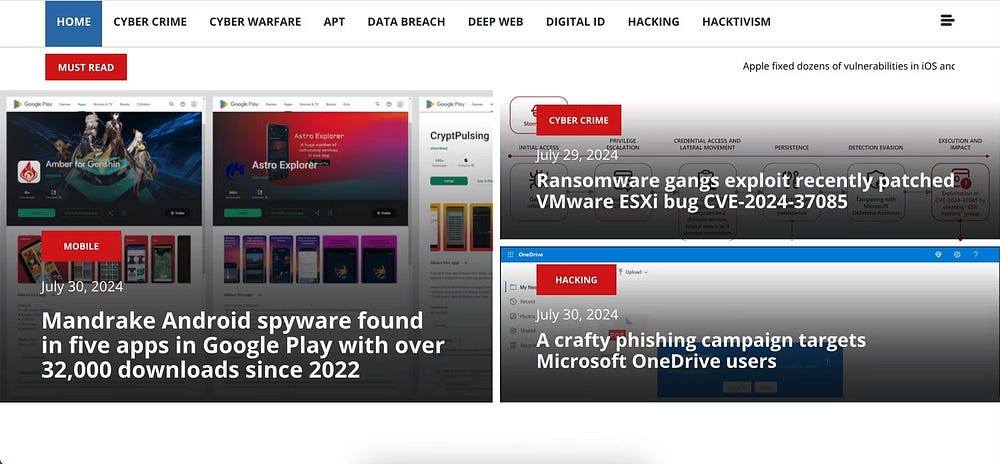 صورة لـ أفضل مواقع الويب لمُتابعة أخبار الأمان السيبراني والمُستجدات التقنية | 1sMv6HZOKh0bleIg6Uh5RGw-DzTechs