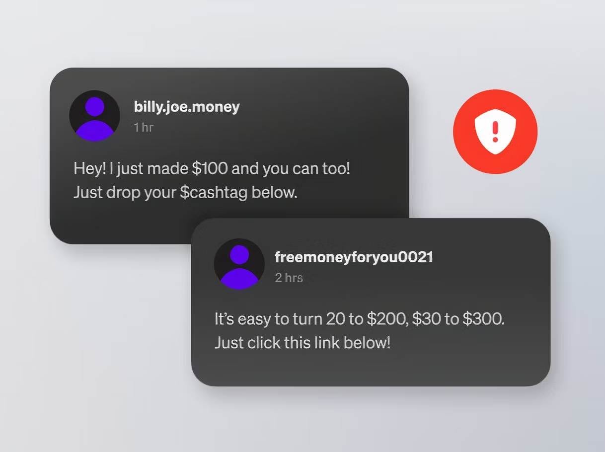 صورة لـ احتيالات شائعة يجب أن ينتبه لها كل مستخدم لتطبيق Cash App | 1yci59O8sCbWFPpYWq7-4OA-DzTechs