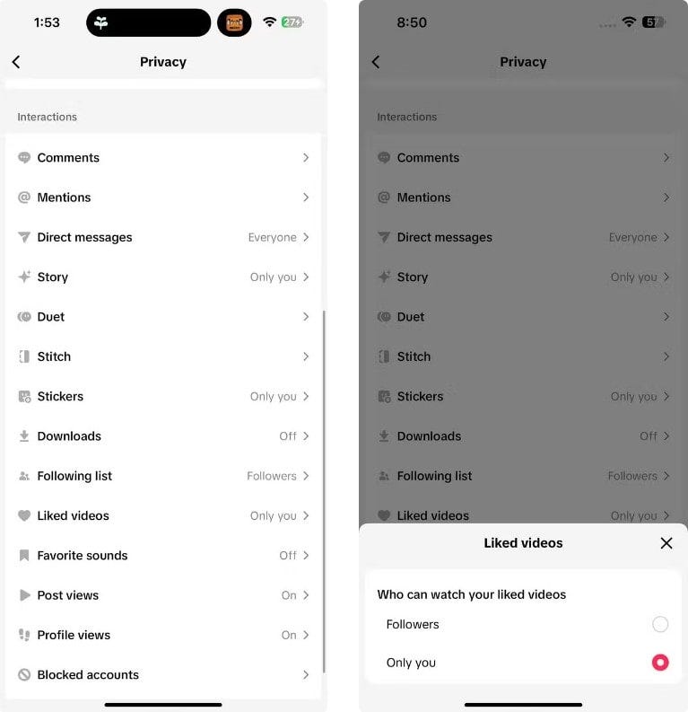 صورة لـ طرق سهلة لجعل حسابك على TikTok أكثر خصوصية | 1_VV6vESYJ_ZVWwfTULWKJg-DzTechs