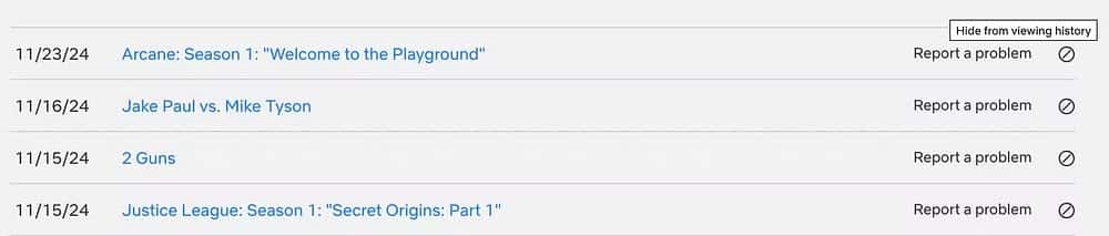 تنظيف سجل المشاهدة للحصول على اقتراحات جديدة