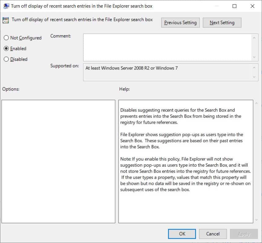 نافذة إعدادات النهج نافذة محرر النهج