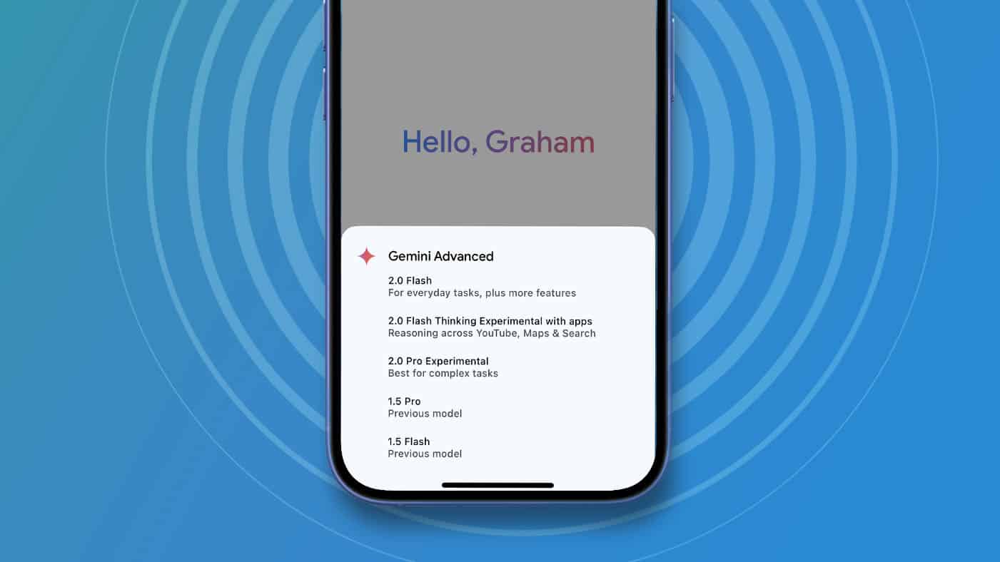 Google Gemini app on iPhone.