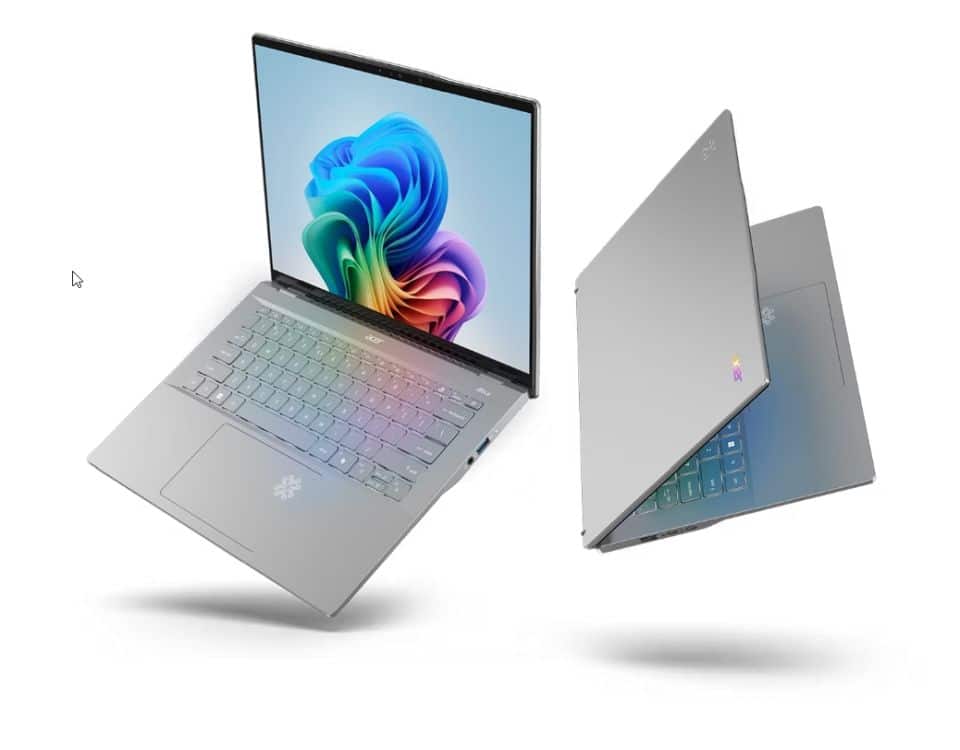 acer swift 14 AI laptop with snapdragon x elite