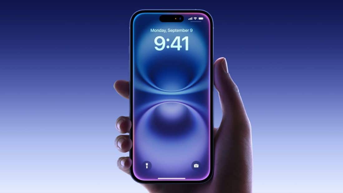 Apple Intelligence being triggered on the iPhone 16