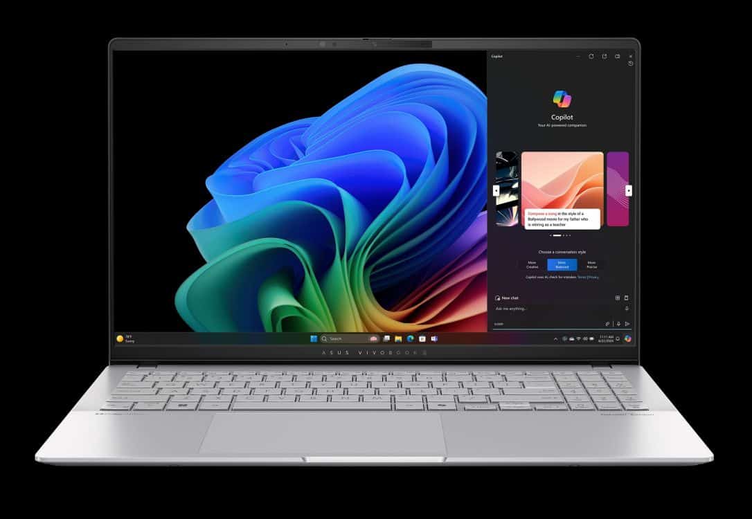asus vivobook s 15 laptop with snapdragon x elite