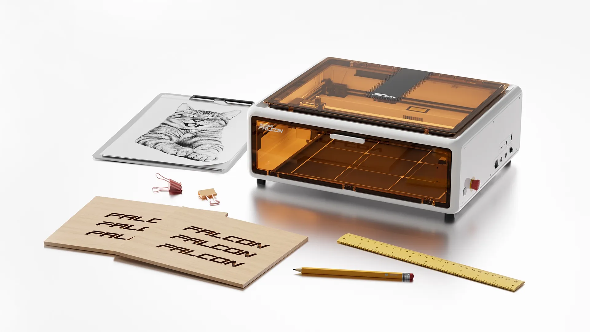 آلة النقش والقطع بالليزر كرياليتي فالكون ايه 1