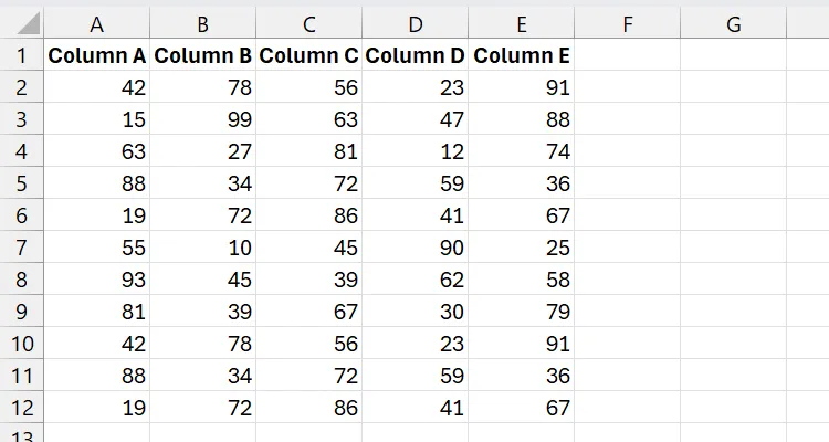 نطاق مع خلايا مكررة.