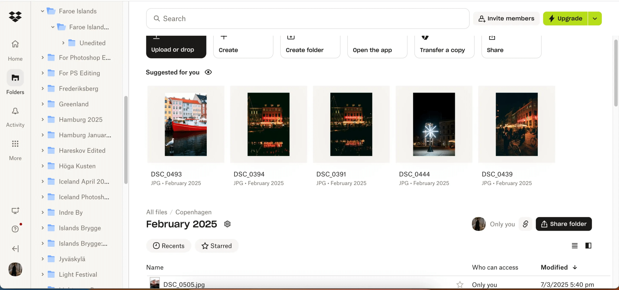 Files being stored in Dropbox in a premium plan