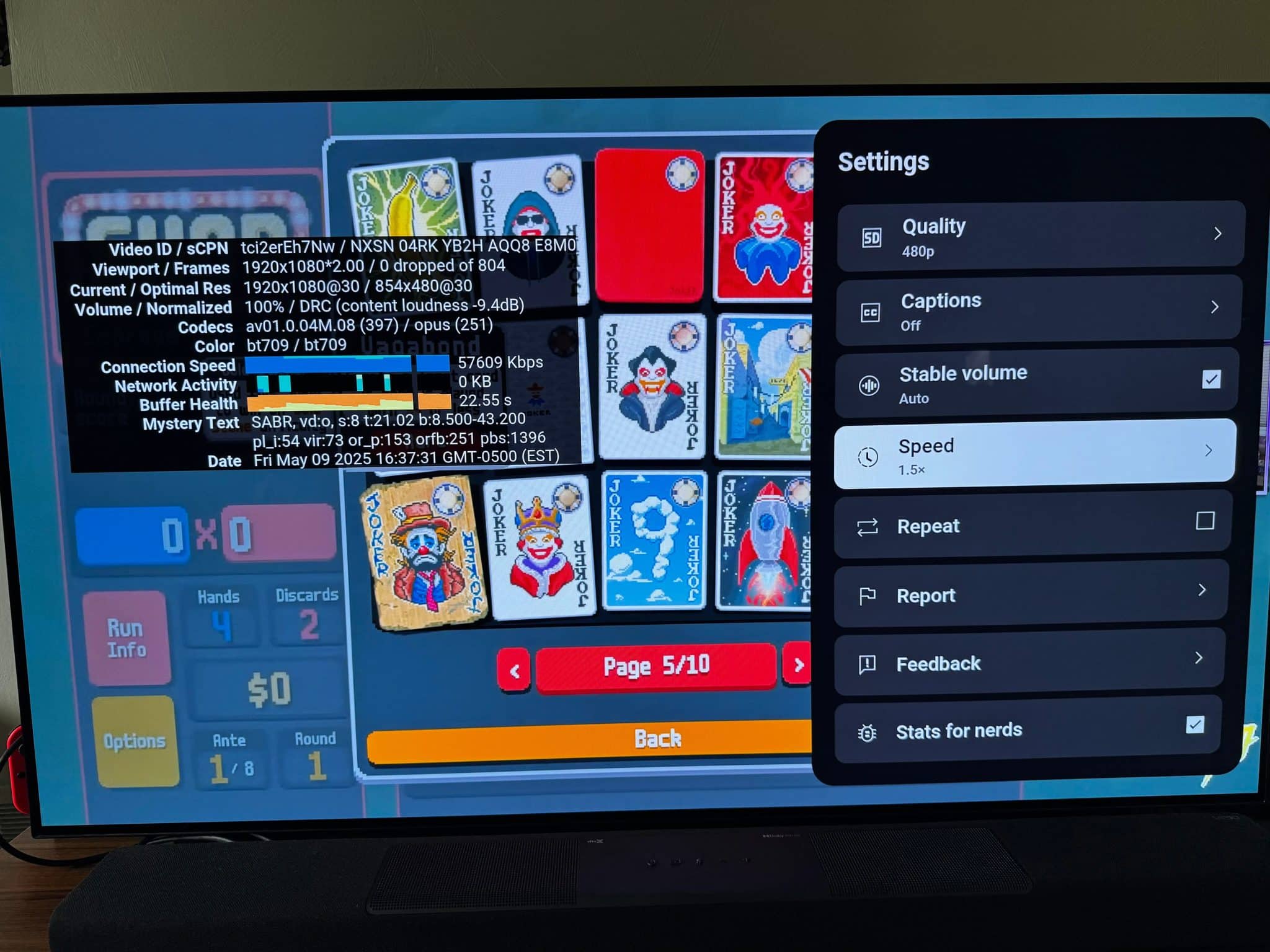 YouTube Forced 480p Issue