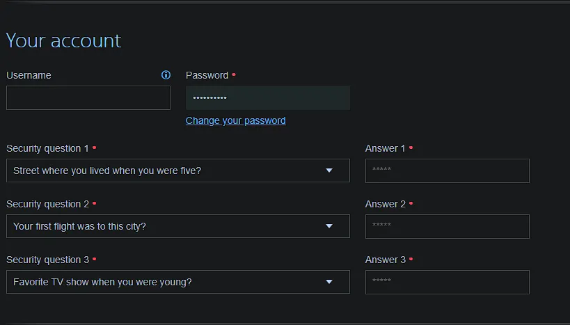 American Airlines Security Questions