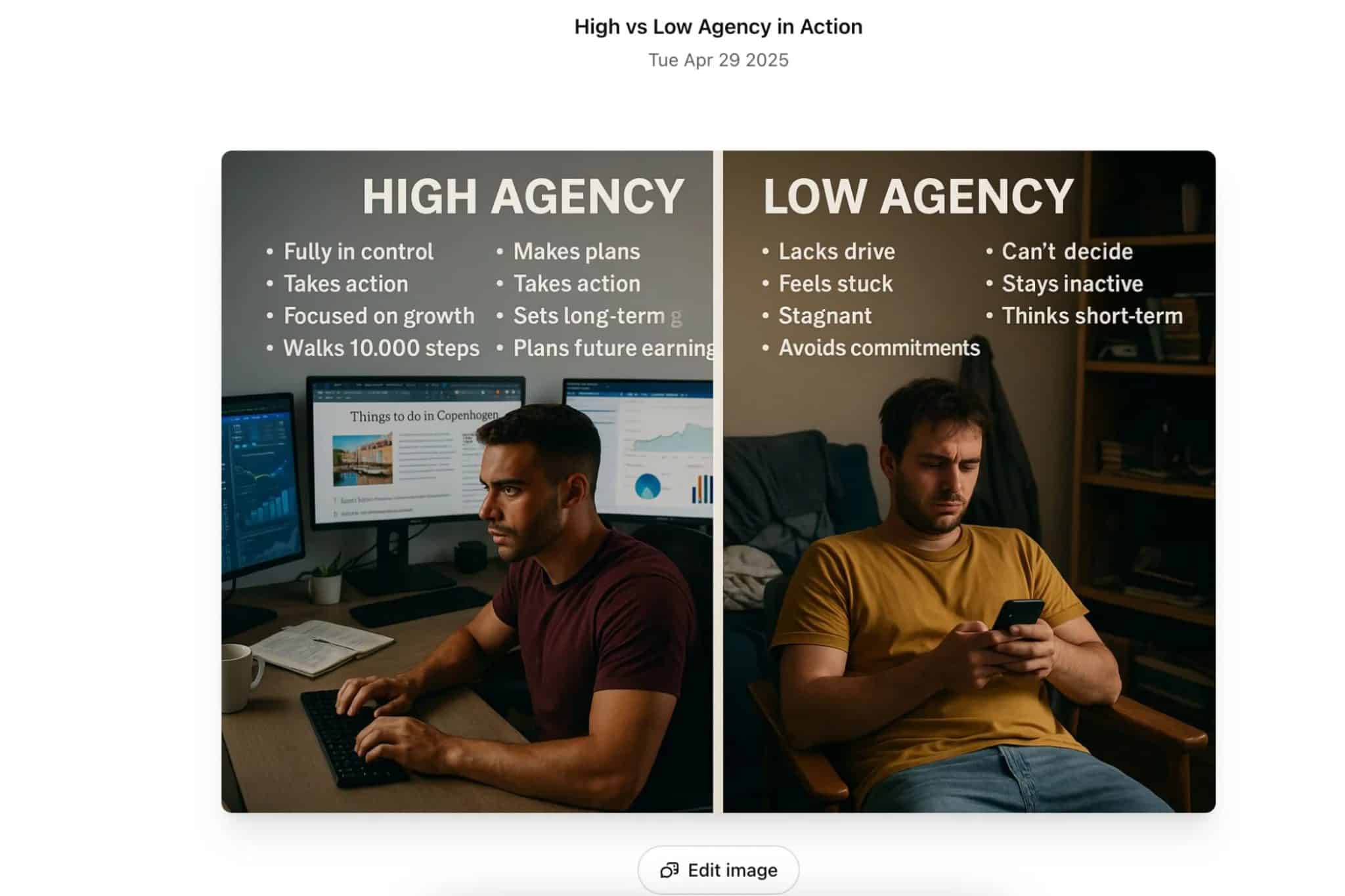 لقطة شاشة لمكتبة مع صورة ChatGPT تم إنشاؤها في GPT-4o