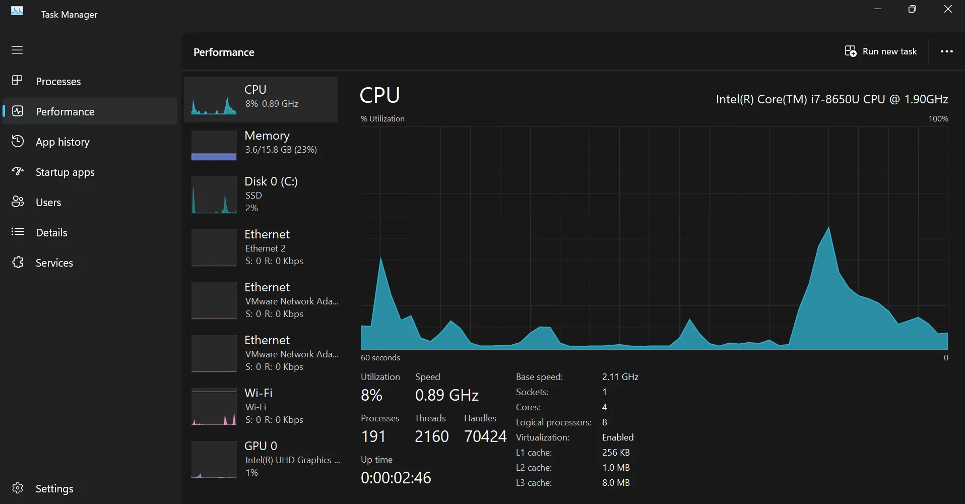 Debloated Windows laptop