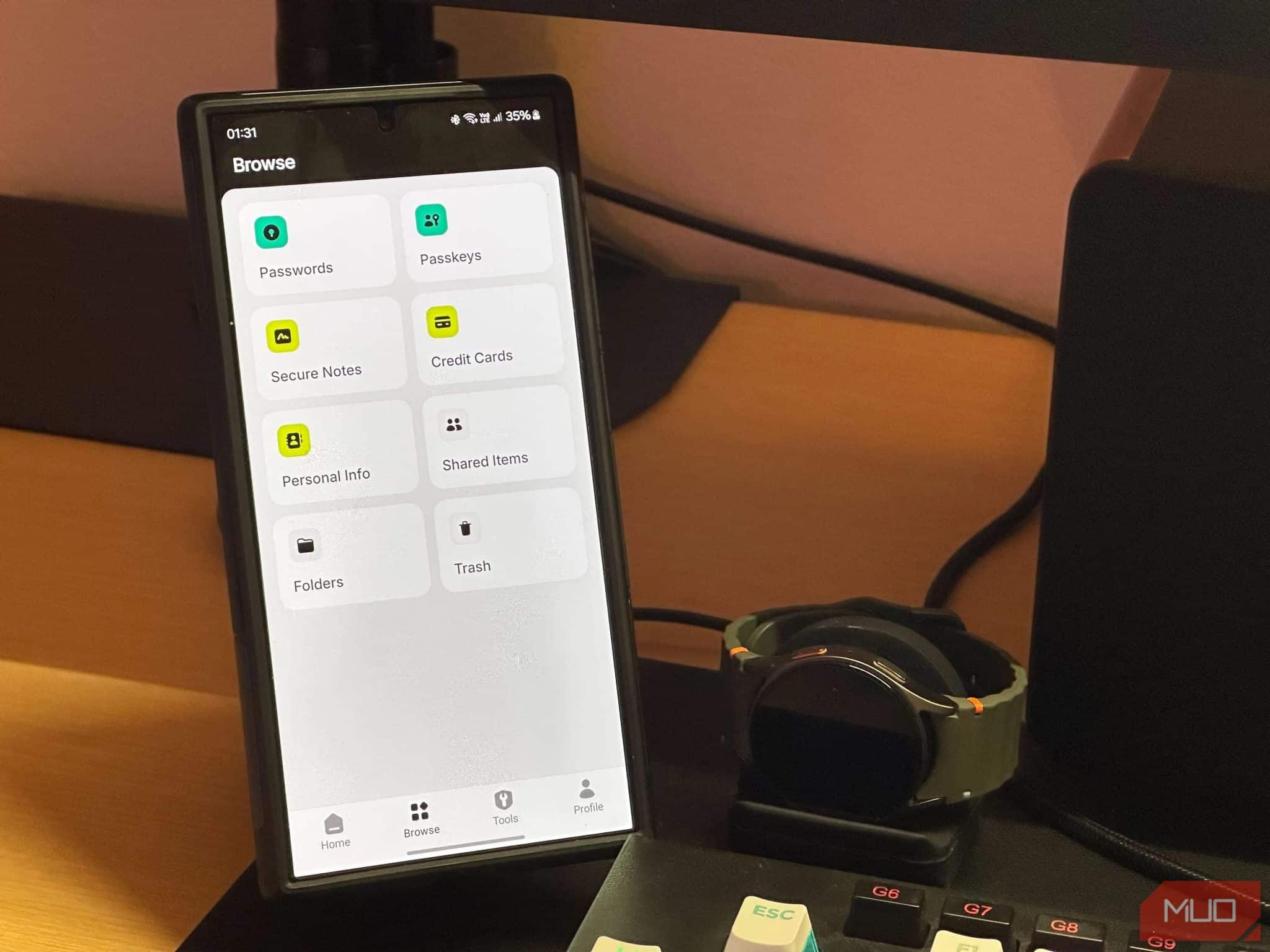 Using NordPass on a Samsung Galaxy S24 Ultra
