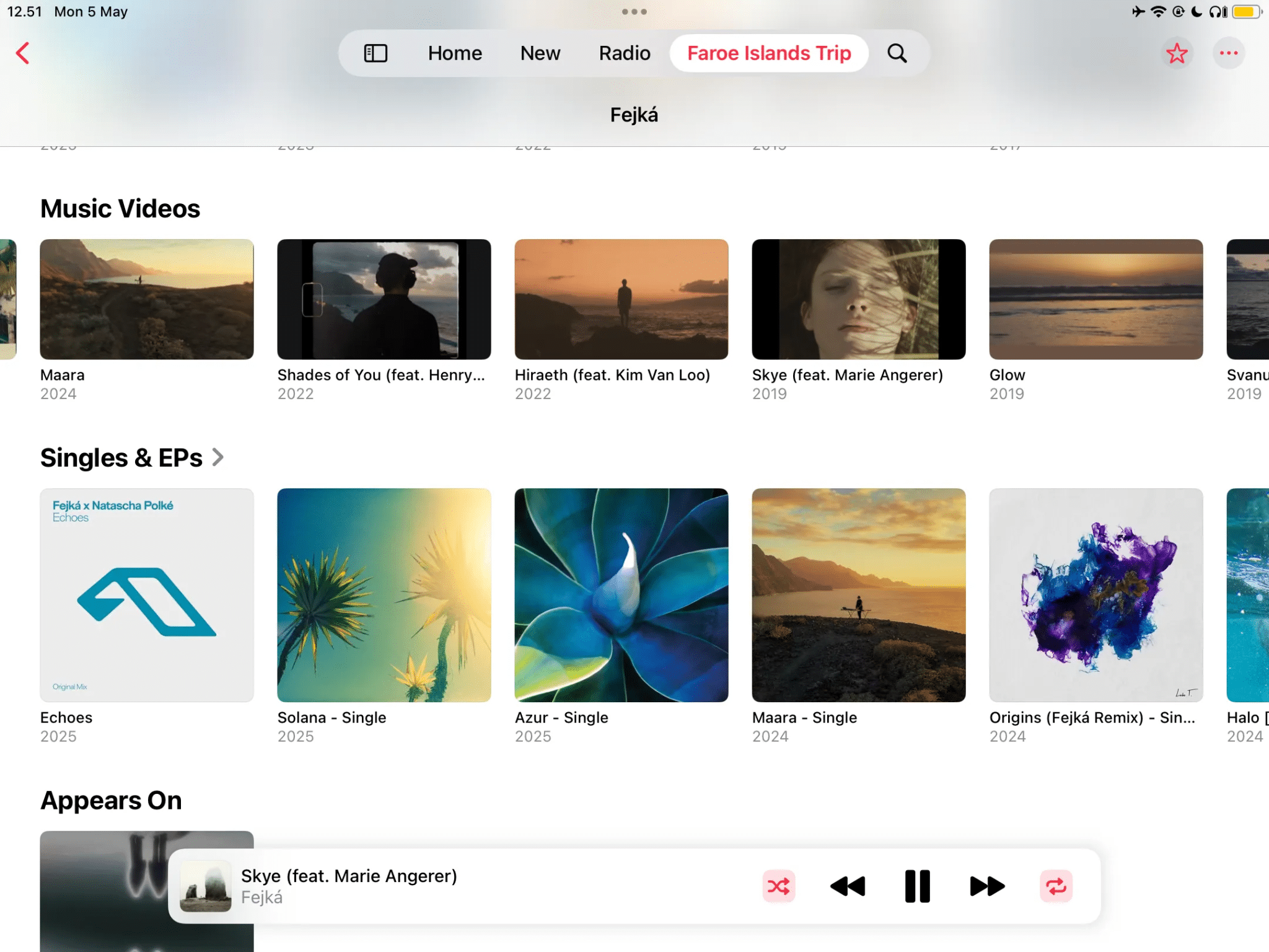 Apple Music Videos Tab