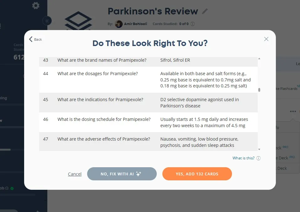 استيراد البطاقات التعليمية في Brainscape