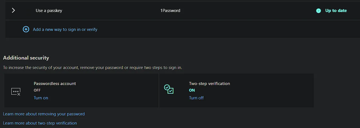 Microsoft Account Remove Password