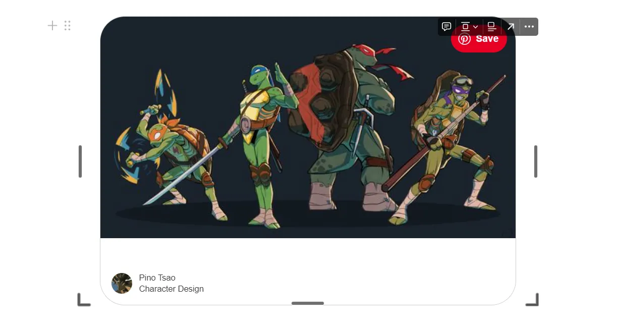 تضمين Pinterest في Notion.