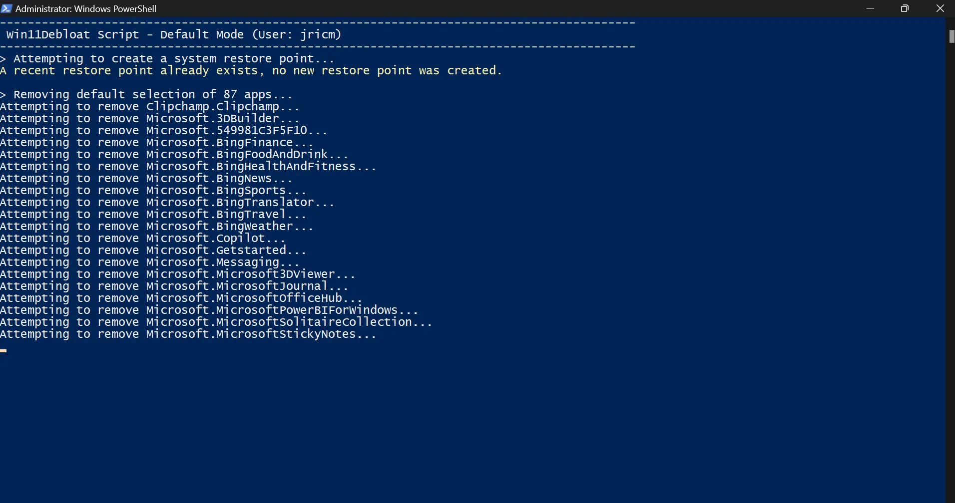 استخدام البرامج النصية لإزالة البرامج غير الضرورية من نظام التشغيل Windows