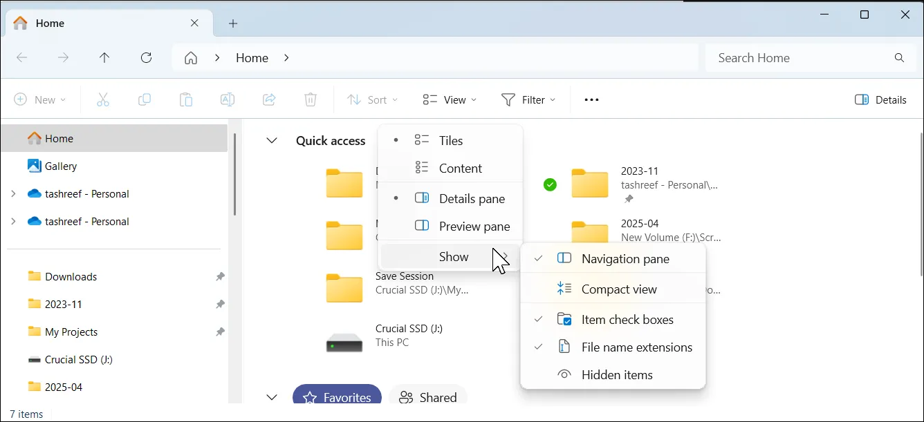 Show file extension file explorer