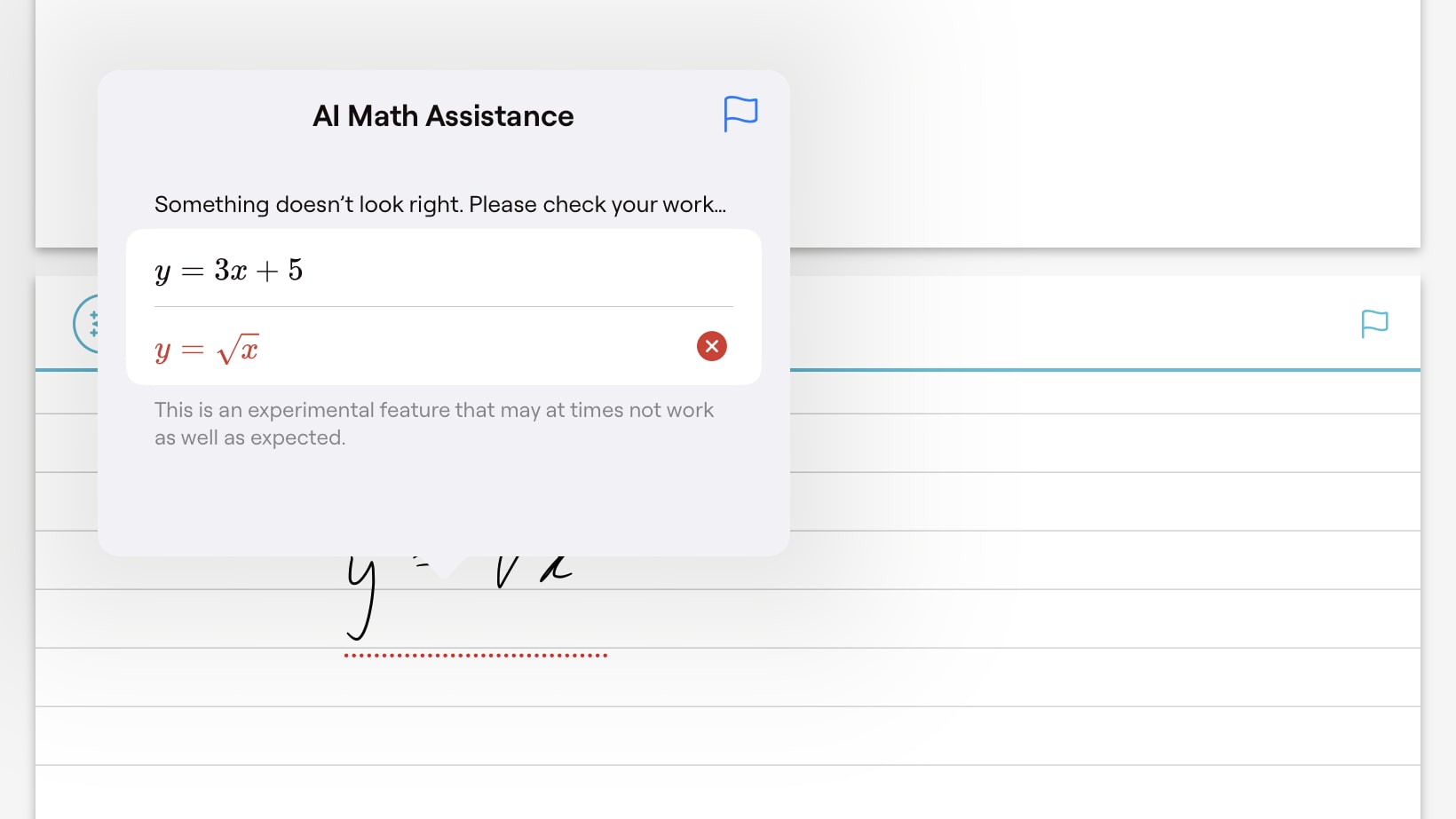 Goodnotes 6 on iPad being used for mathetmatical equations.