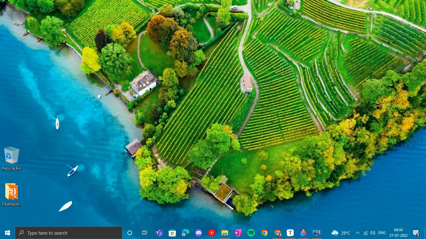 تطبيق TranslucentTB لنظام التشغيل Windows