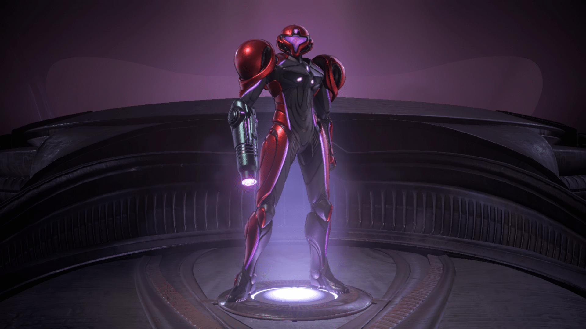 Metroid Prime 4 Beyond showing Samus in her new suit