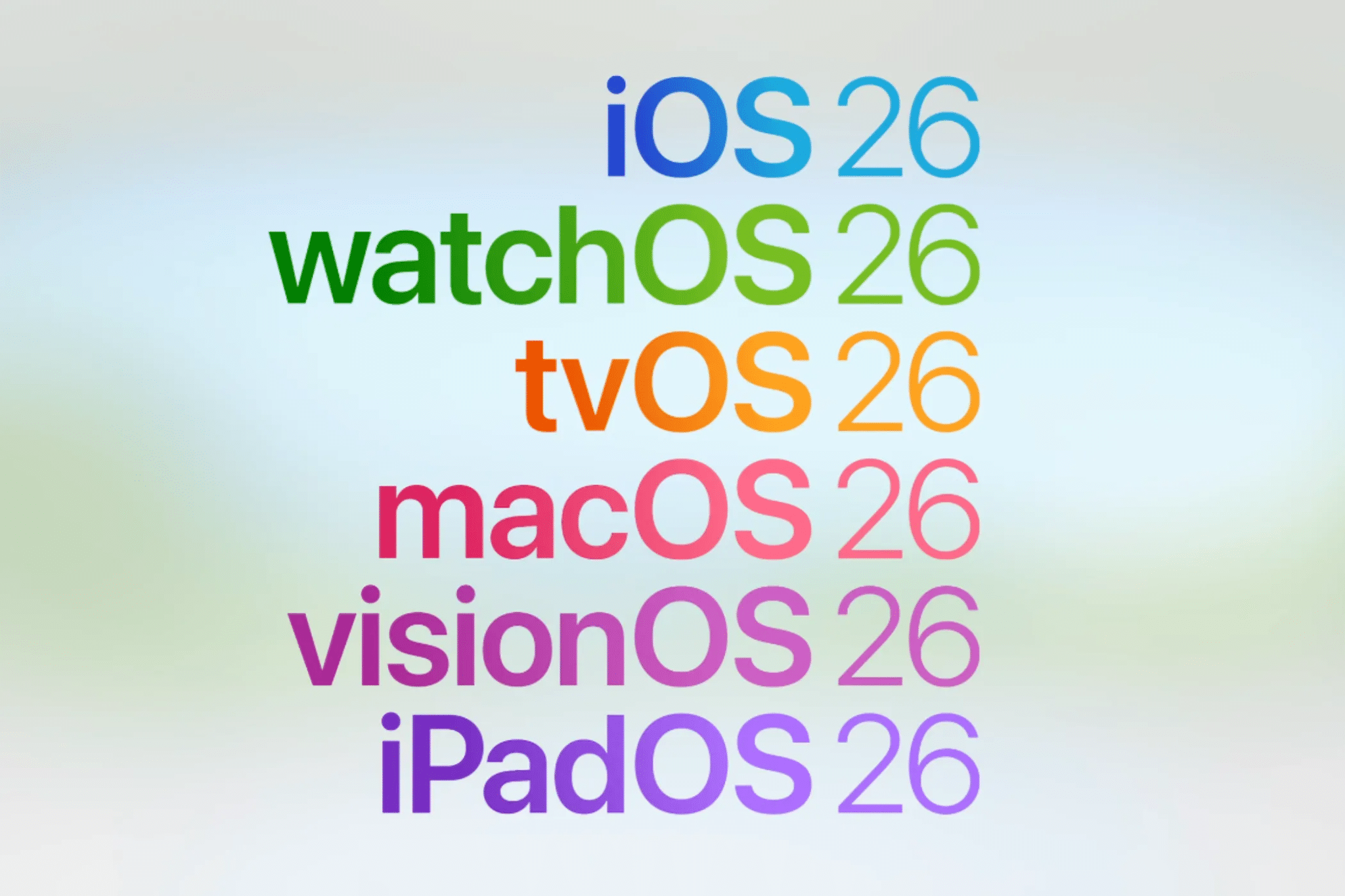 Apple's unified software naming convention