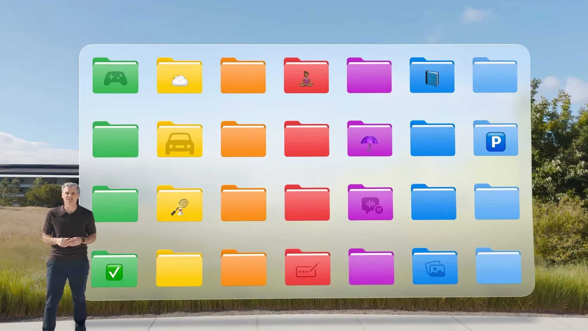 خيار المجلدات الملونة الجديد في iPadOS 26