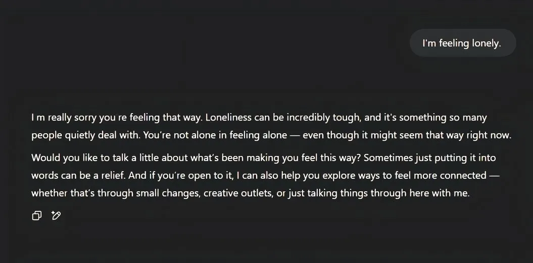 لقطة شاشة لإجابة ChatGPT على سطح المكتب