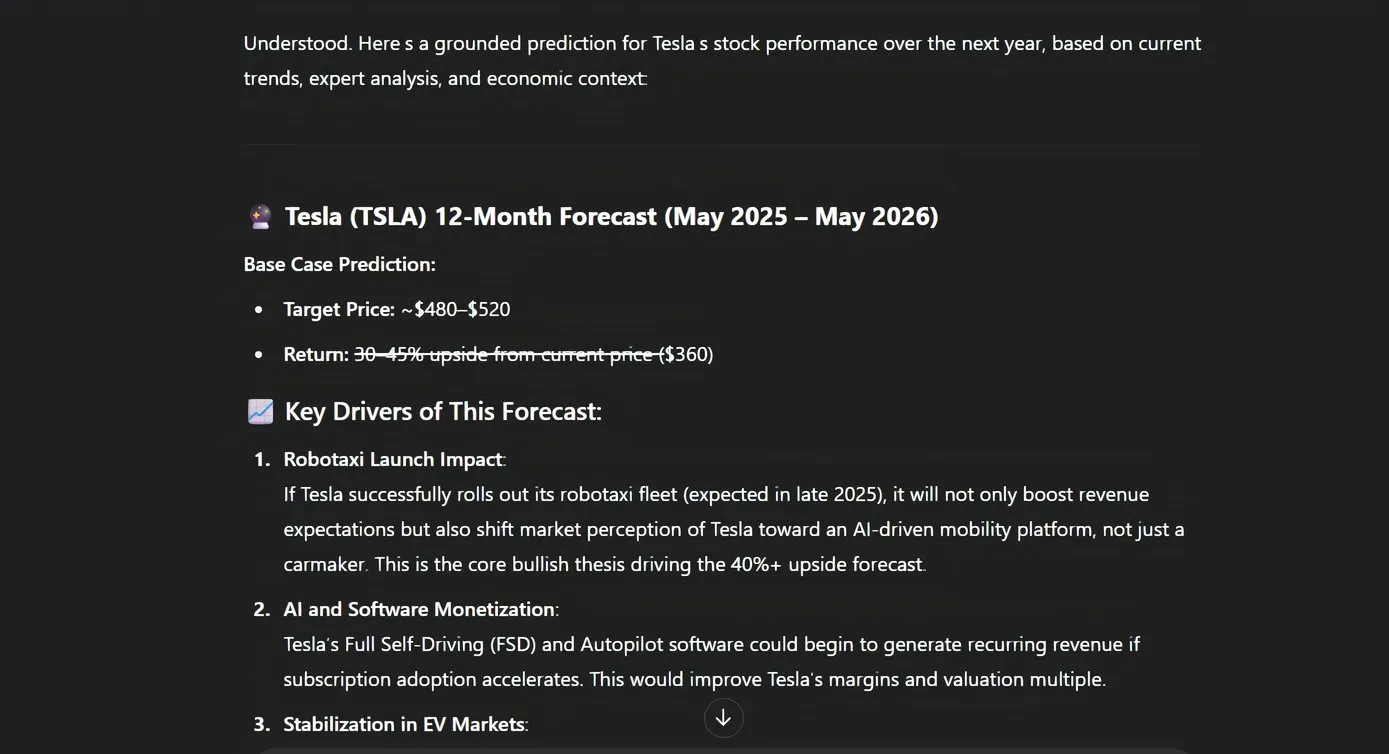 لقطة شاشة لإجابة ChatGPT على سطح المكتب