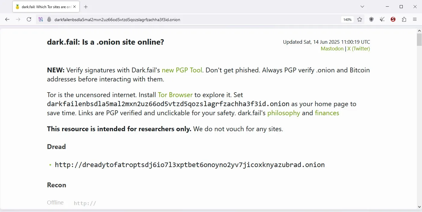 dark fail website on tor browser