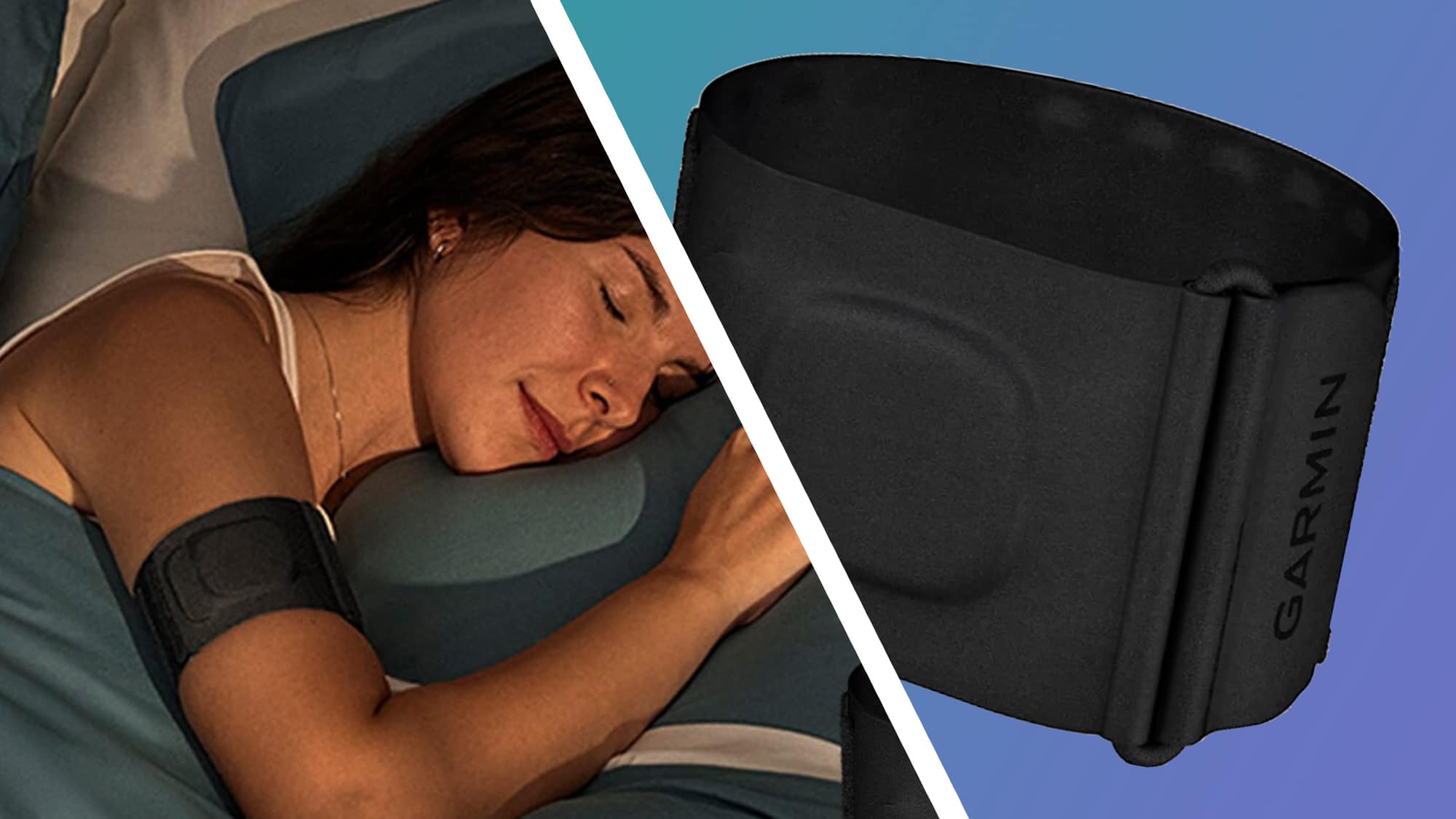 Garmin Index Sleep Monitor being worn