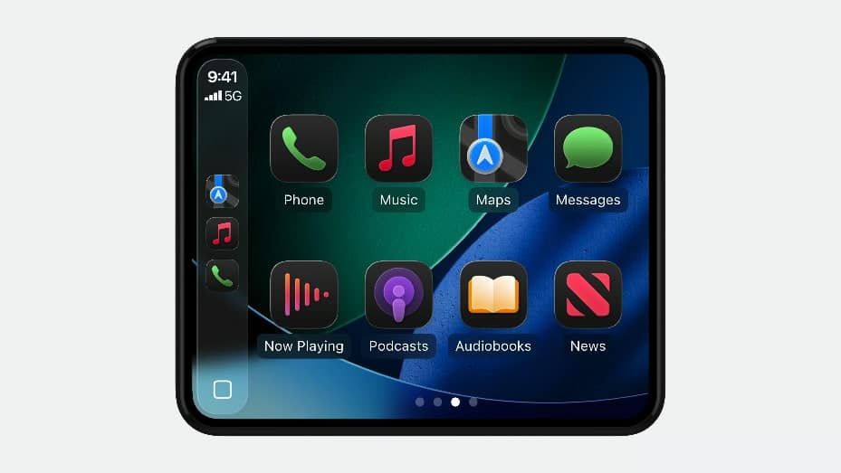 ميزة Smart Display Zoom في CarPlay، كما ظهرت في مؤتمر Apple العالمي للمطورين (WWDC) في يونيو 2025.