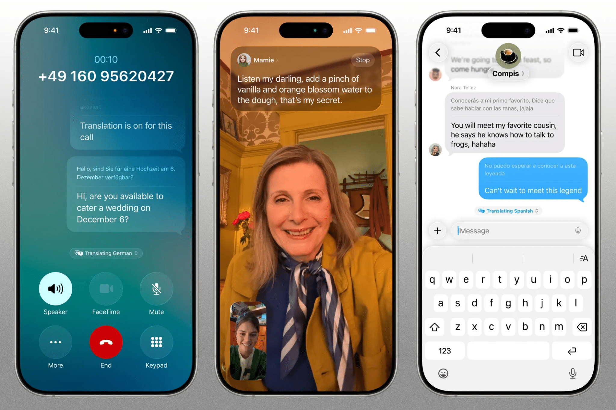 iOS 26 Live Translation on iPhone calls FaceTime and messages