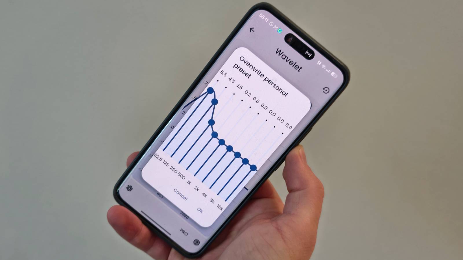 تطبيق Wavelet على هاتف Realme.