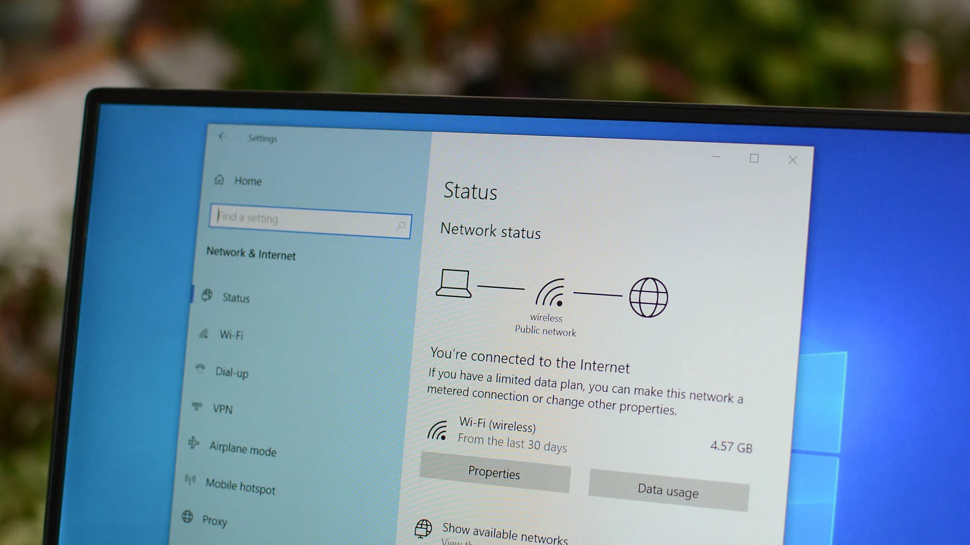 Network Status Properties in the Windows settings network panel.jpg