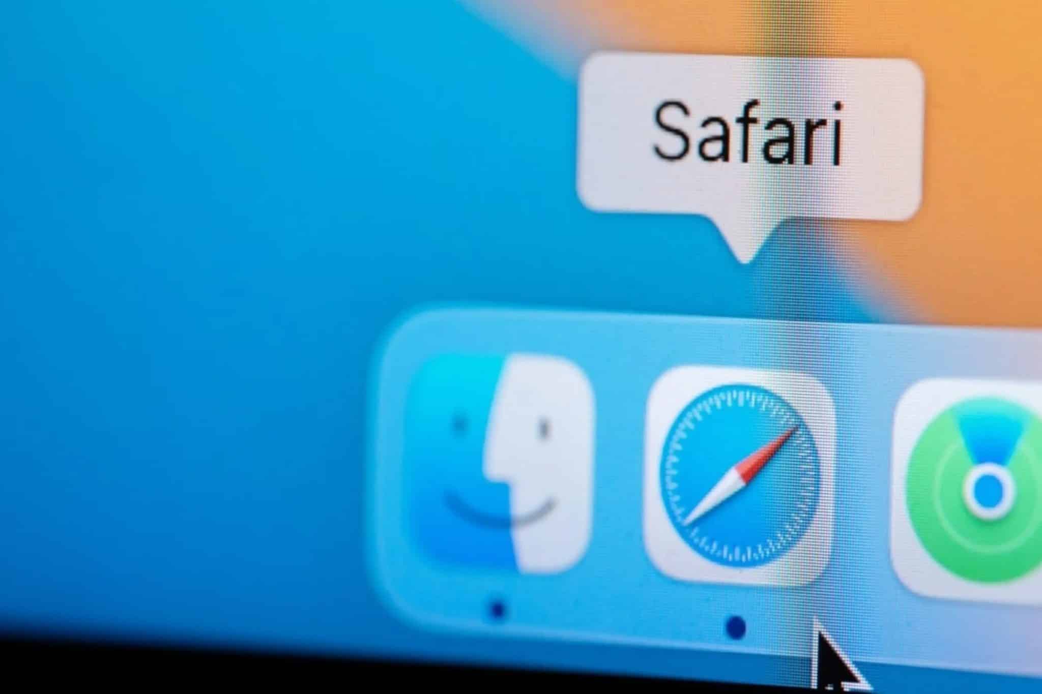 أيقونة تطبيق Safari على نظام macOS
