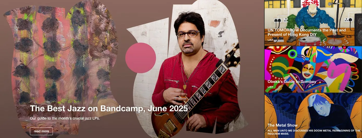 شعار موقع Bandcamp.