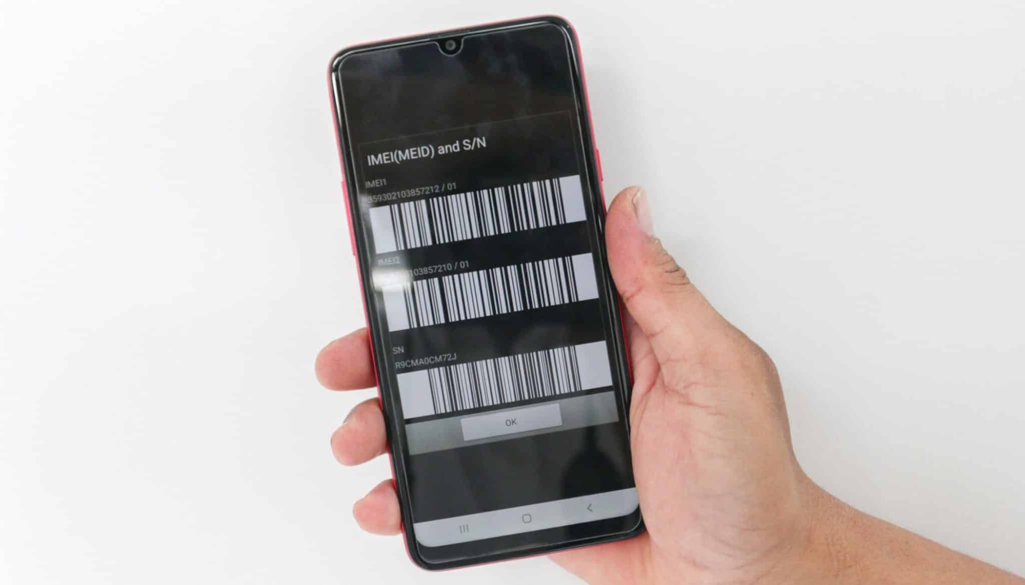 IMEI number on an Android phone