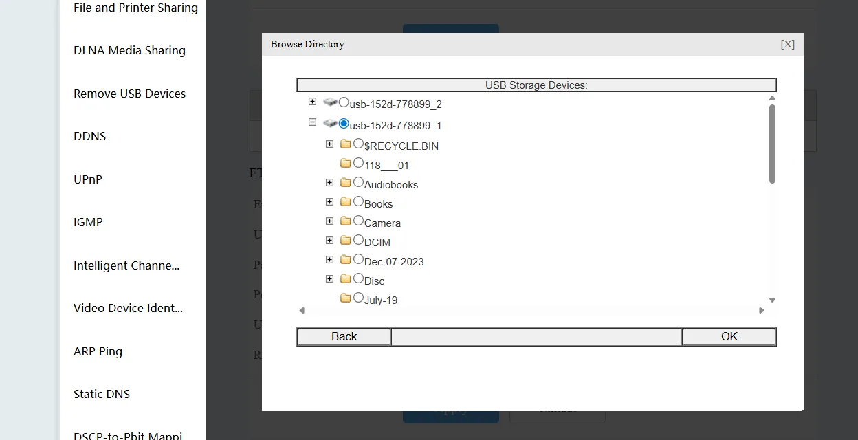 Select target USB drive partition