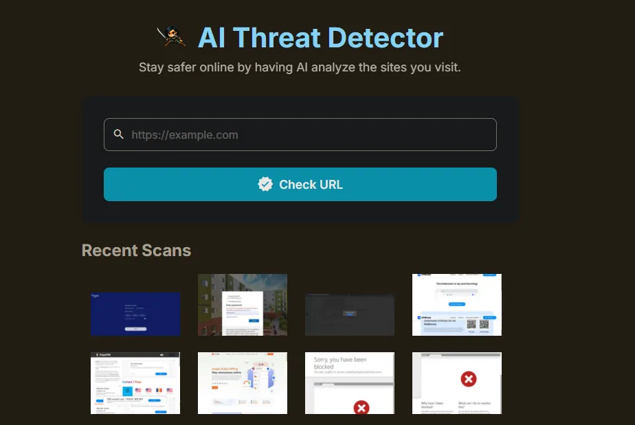 AI Threat Detector Page