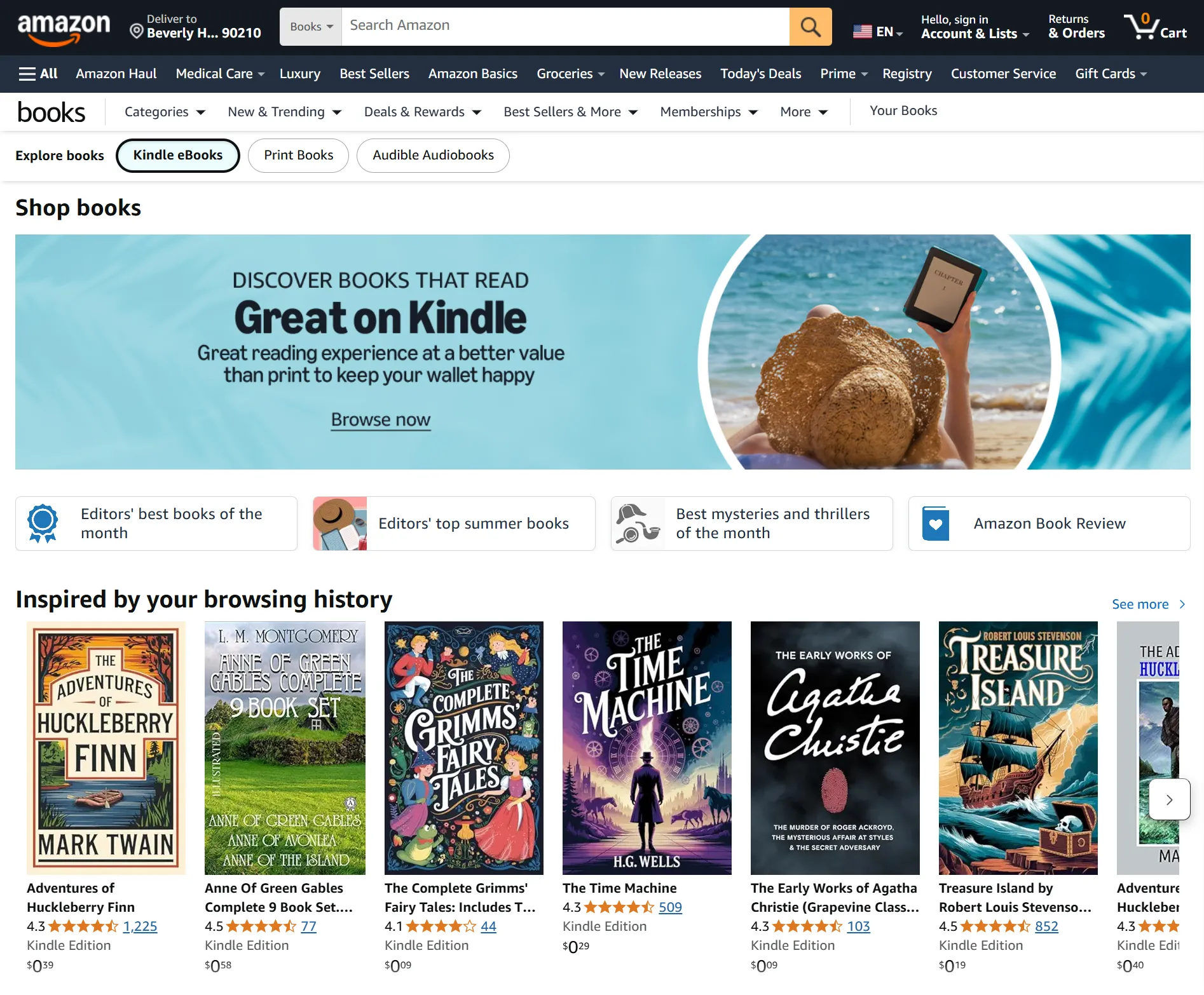 متجر Amazon Kindle