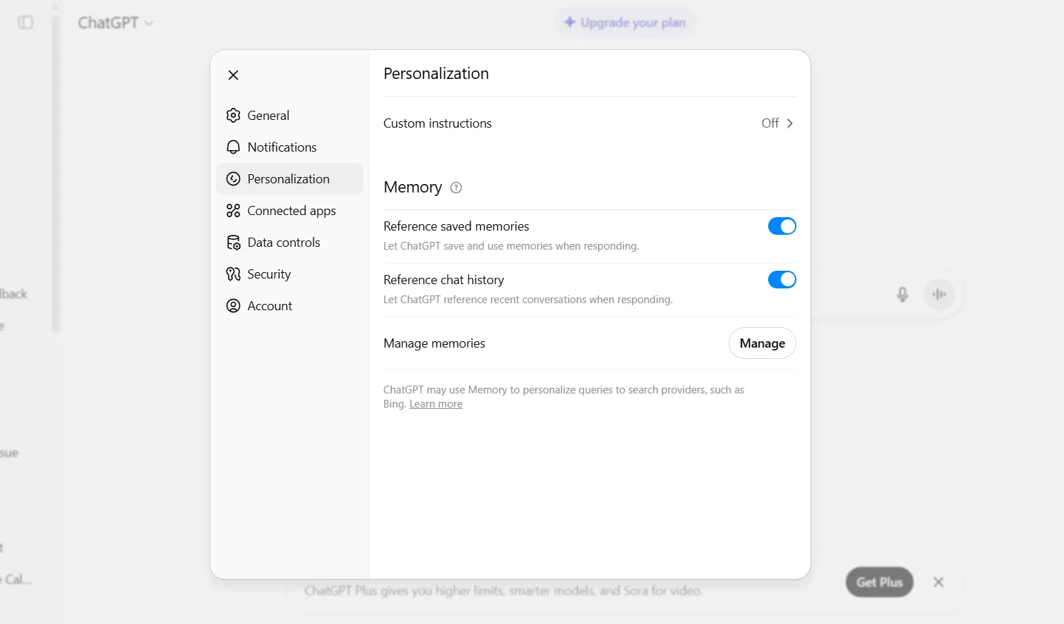 Auditing ChatGPT Memory