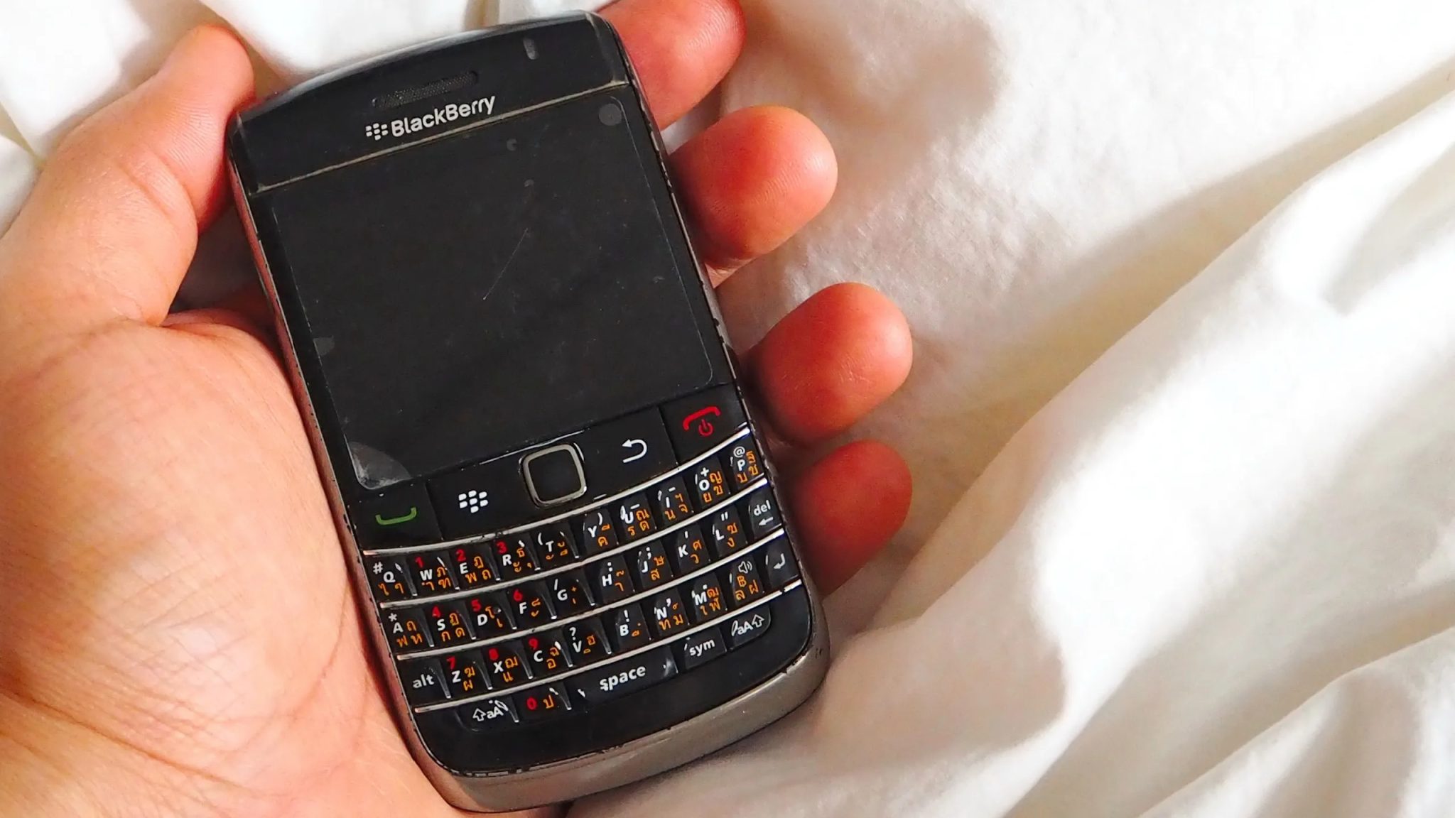 BlackBerry Phone in Hand