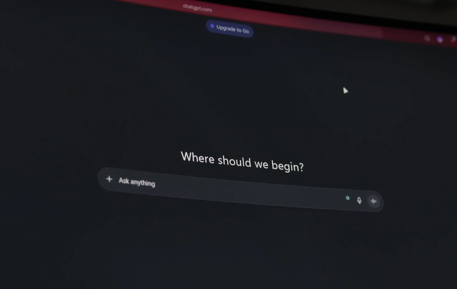 واجهة ChatGPT على الويب